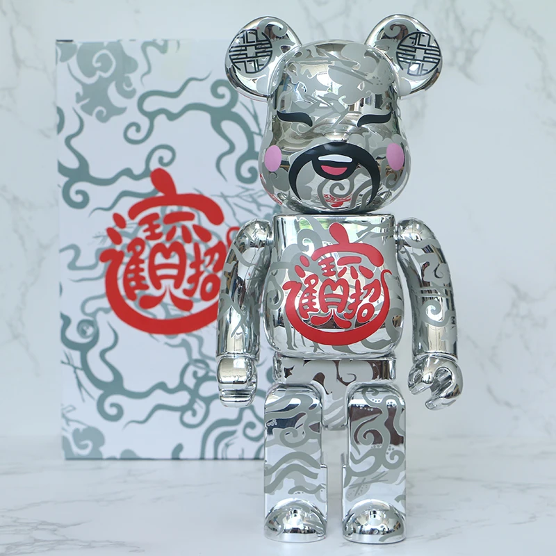 400% BE@RBRICK Bearbrick Sunflowers Design 28cm Great Toy Bear Gift for Valentine's Day Collectible Figurine Graffiti Earth