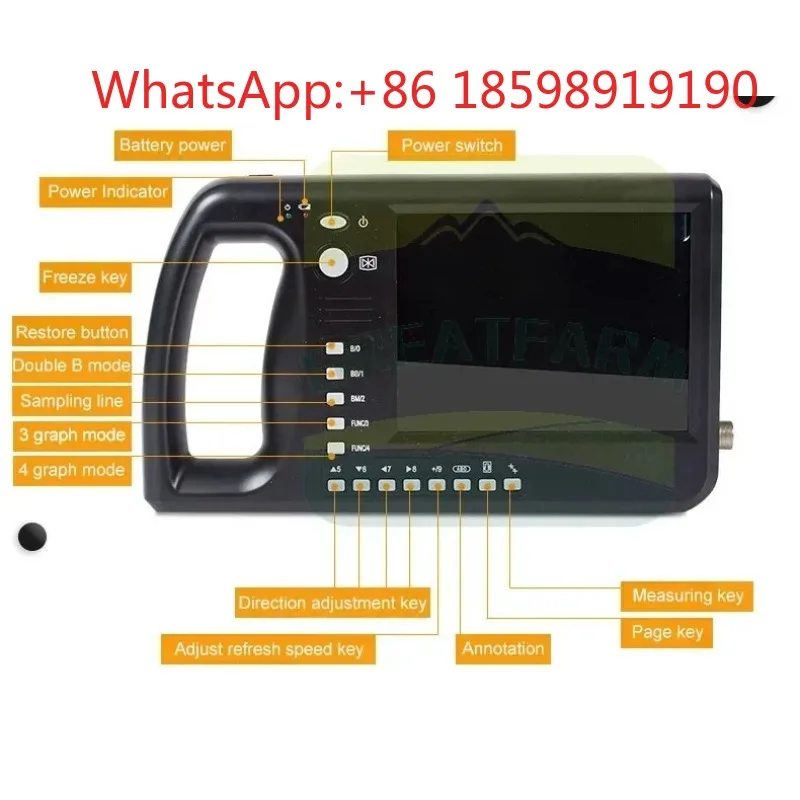 2019 Hot Sale New Portable Waterproof B-Ultrasound Scanner For Pig Animal Testing Equipment Accessory