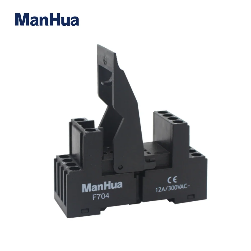 ManHua Universal Relay Protact Base F704 Adaptive Relay JQX-13F-LY2C-L LED 10A 250VAC/30VDC