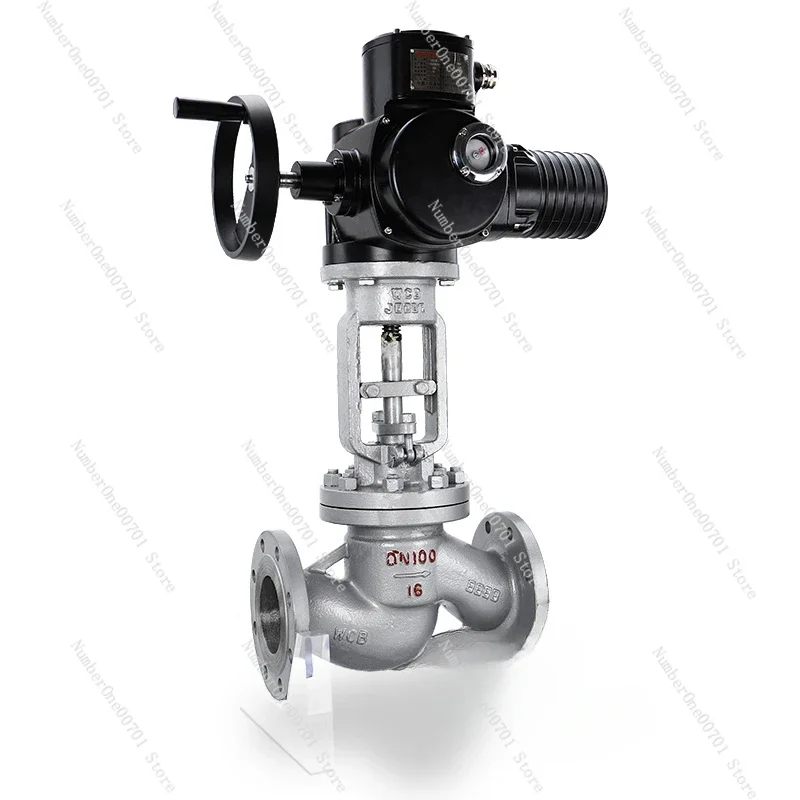 Válvula de Cierre Eléctrica de Acero Fundido J941H-16C, Válvula de Vapor con Brida de Acero Inoxidable, Tipo Manual/Eléctrico de Doble Uso, Dn125 150 4 Pulgadas