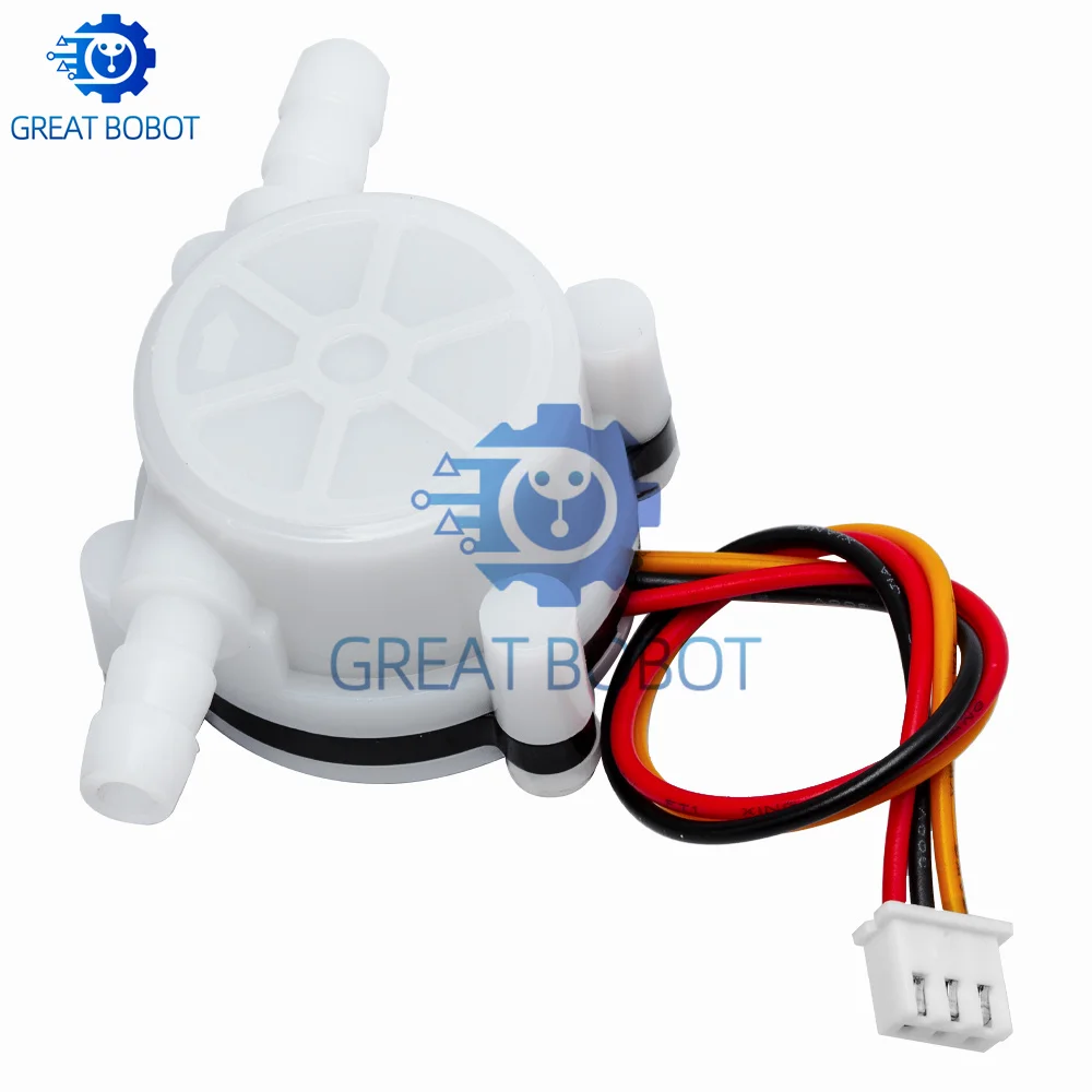Sensor de Flujo de Agua YF-S401, Medidor de Flujo de Efecto Hall de 0.3-6L/min para Proyectos Arduino