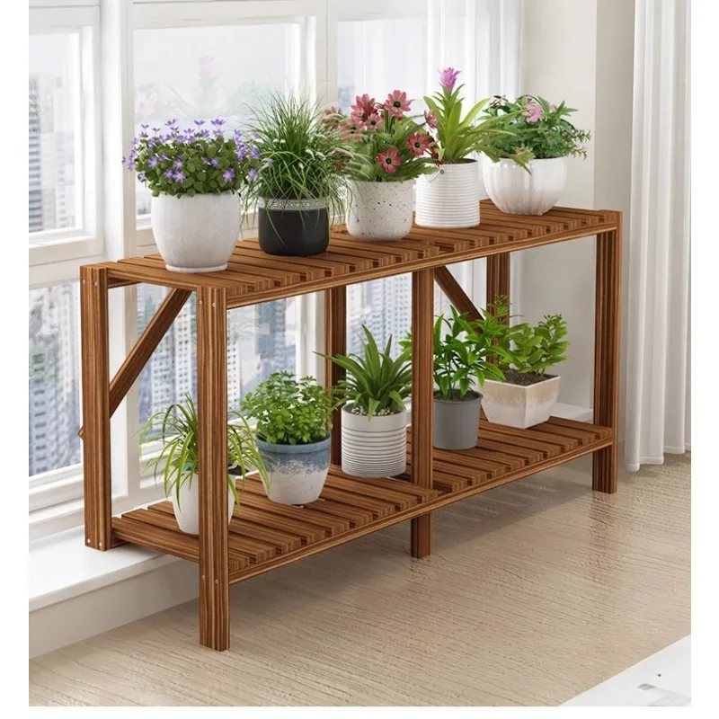 Balcony table along widened flower stand narrow window sill extension board artifact high and low foot solid wood multi-layer 20