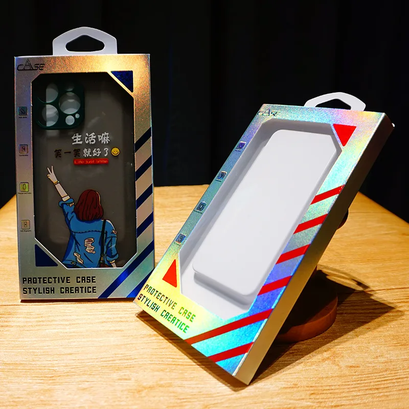 

Mobile Phone Case Packaging Box, Universal Phone Cover Box, Laser Cardcarton Box, Neutral Blister PVC Box 4.7-6.9 Inch