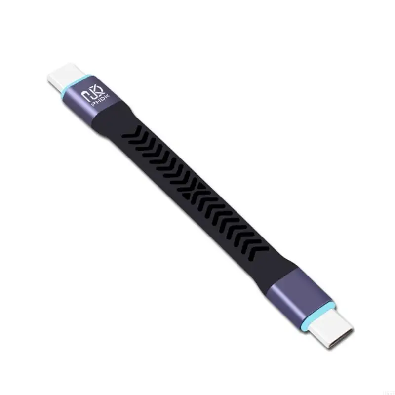 H55F Short TypeC to UsbC Cable USB3.2 Fast Charging, 20Gbps Data Transfer Durable