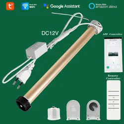 Lifelibero Tuya Wifi Tube Motor Is Suitable For 38mm Aluminum Tube Tube Alexa Google Smart Electric Curtains Engine Shutter Rod