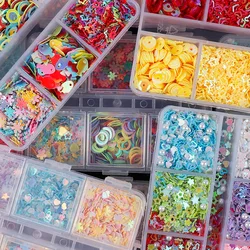 Mix Glitter Flakes Sequins Set For Women Girl  DIY Party Make Up Decoration Jewelry Filling Materials B0126