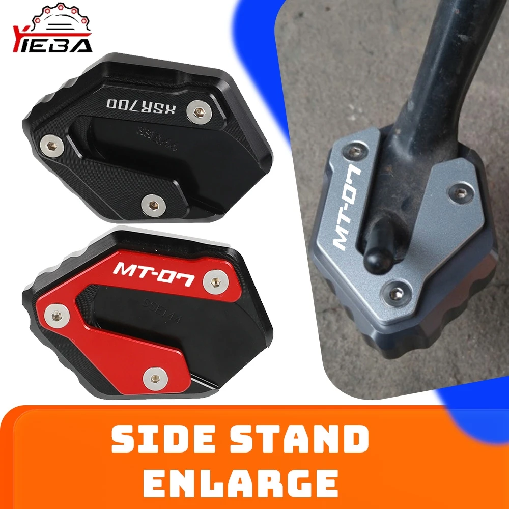 FOR Yamaha MT-07/Moto Cage/Tracer/XSR 700 XSR700 XTribute YZF-R7 2015-2023 Motorcycle Kickstand Extender Foot Side Extension Pad