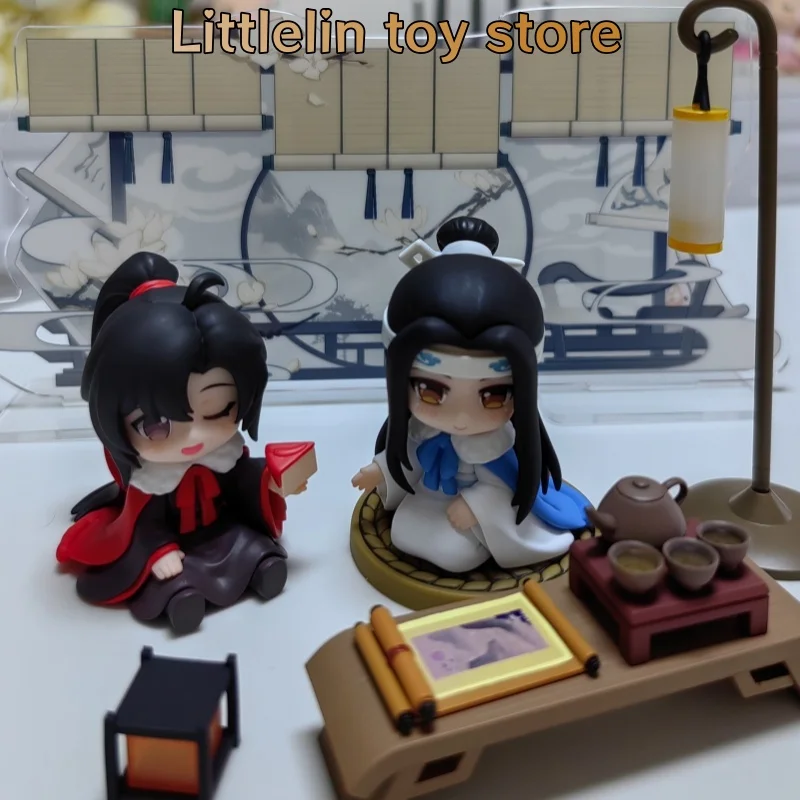 

Official Mo Dao Zu Shi Cloud Deep Carrying Shadow Series Wei Wuxian Lan Wangji Q-Version Figures Peripheral Model Ornament Gift