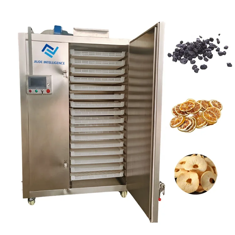 Industrial Hot Air Food Dehydrator 100KG-300KG PLC Control Dried Fruit Drying Machine Vegetables Dryer Machine