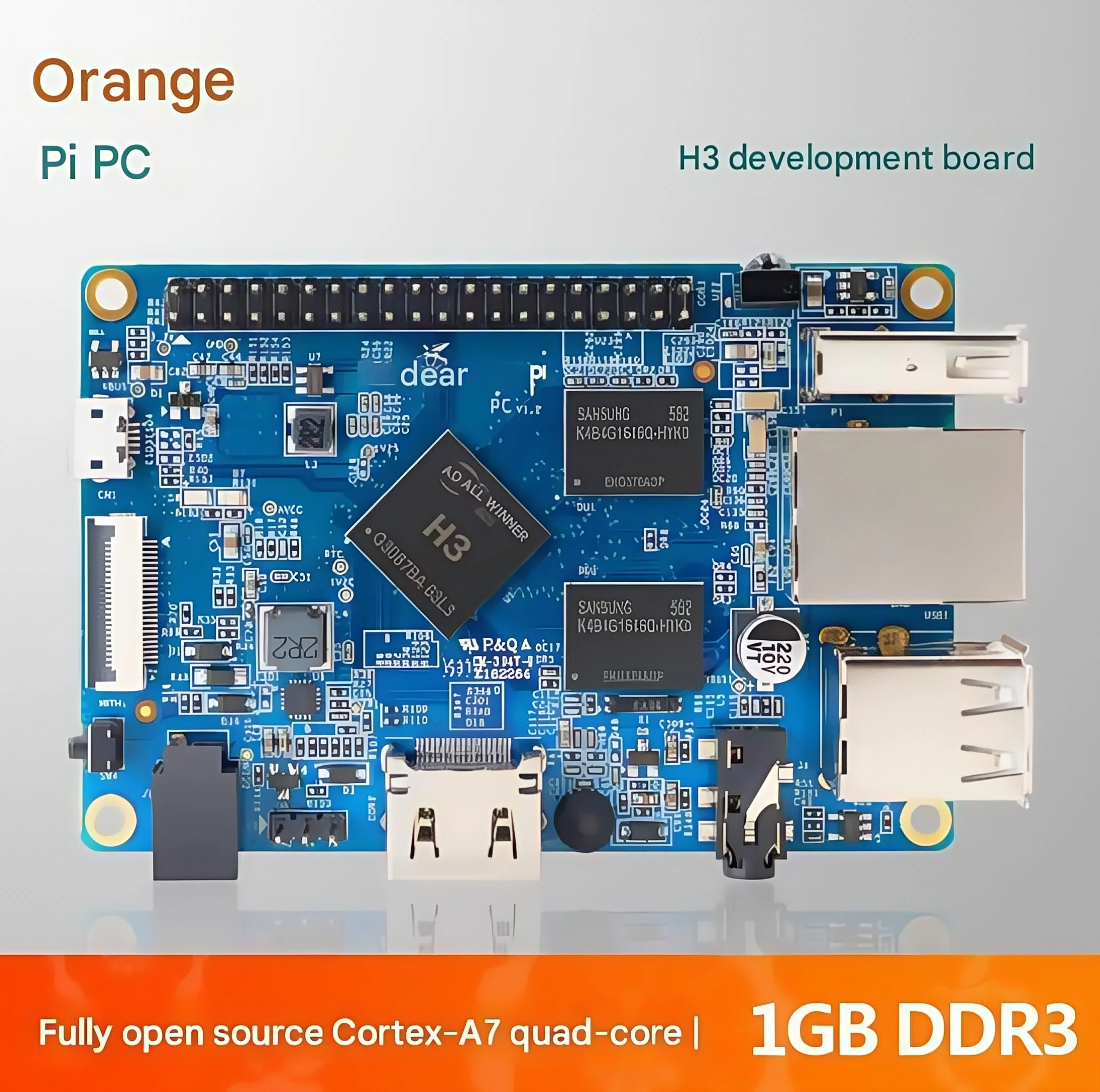 AvaCoreOrangePi PC / OrangePi PC Plus / OrangePi3 LTS Separate Motherboard, And Authentic!