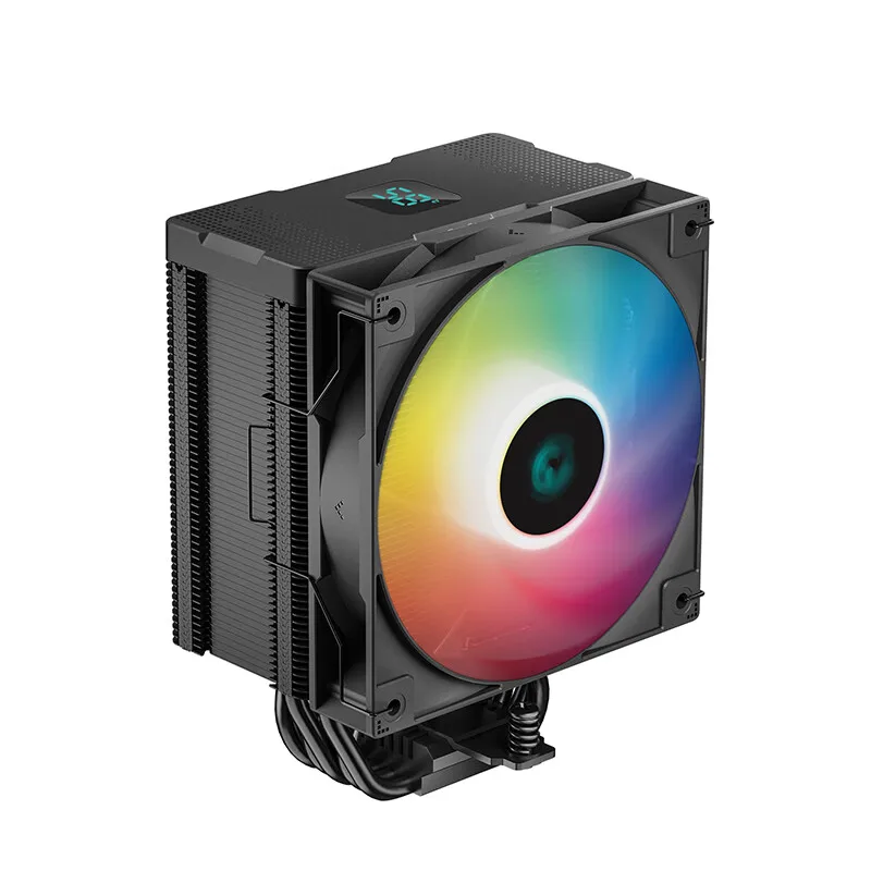 Deepcool AG500 Display digital CPU Enfriador de 120 mm PWM ARGB CPU Ventilador de enfriamiento 5 Tubos de calor Radiador para LGA1700 115X 1200 AM4 AM5