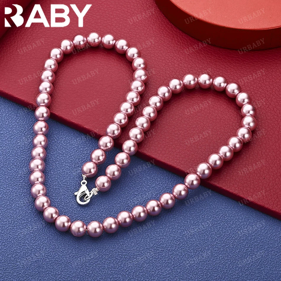 URBABY 925 スターリングシルバー 40-50 セン - Pearl Trim Chain のレビューと価格