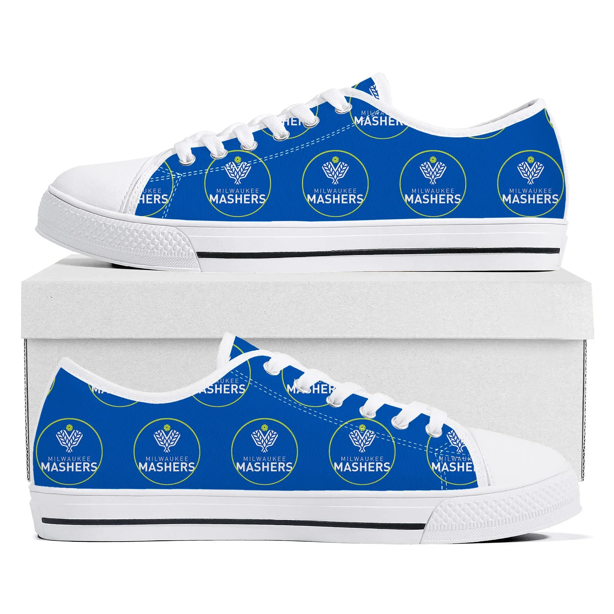 MILWAUElle-Baskets basses en toile pour hommes et femmes, chaussures décontractées sur mesure, chaussures de bricolage pour adolescents, haute qualité, rencontre, pickleball, MASHERS