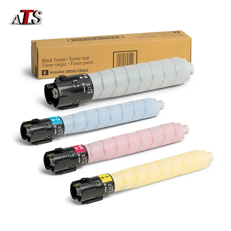 4PCS/Set C8000 Toner Cartridge for Xerox VersaLink C8000DT C8000W Press Compatible Copier Cartridges Powder Supplies