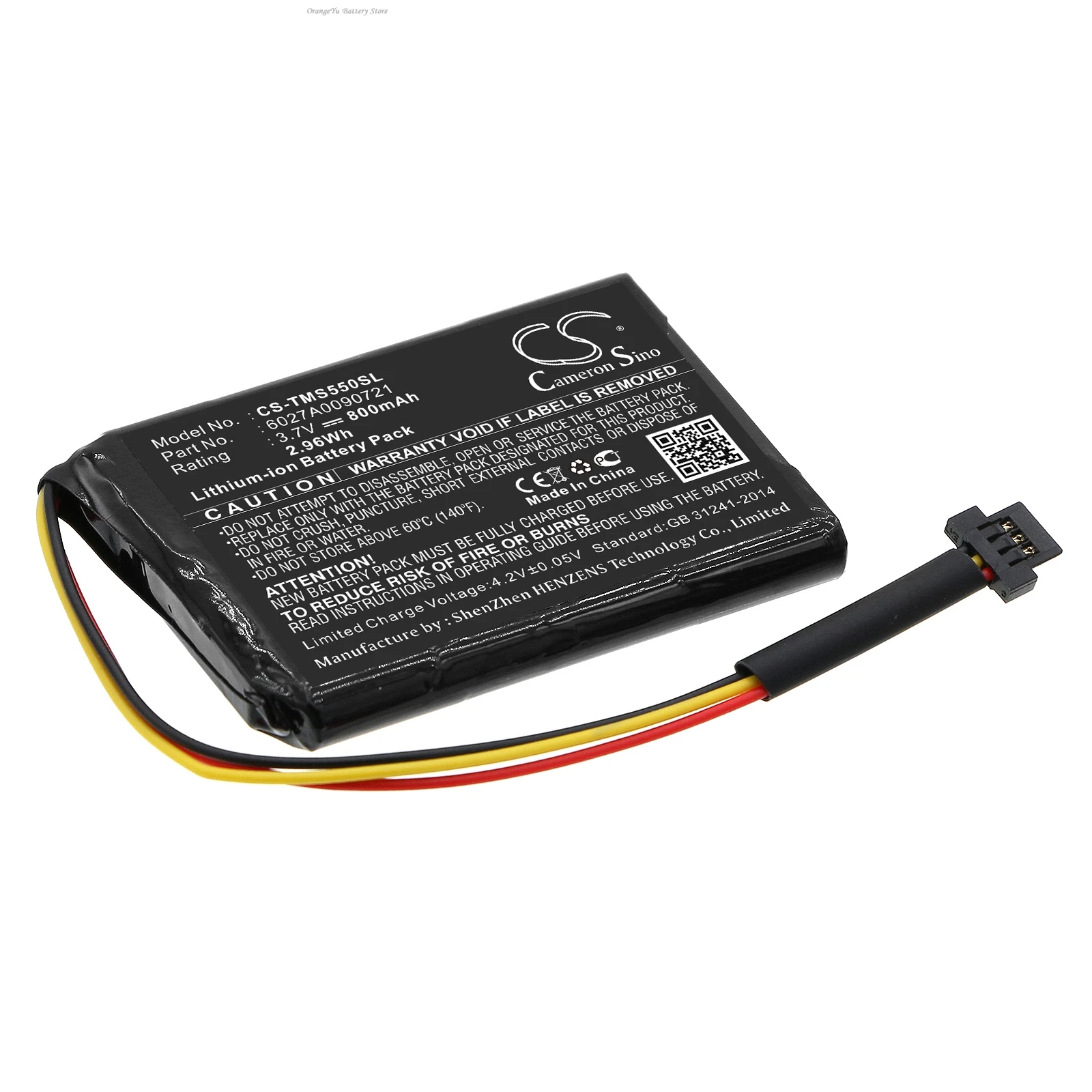 3.7V 800mAh GPS, Navigator Battery 6027A0090721 for TomTom Start 45 45M 55 55M 4EF00 45TM 55TM 50TM 50M  +TOOL
