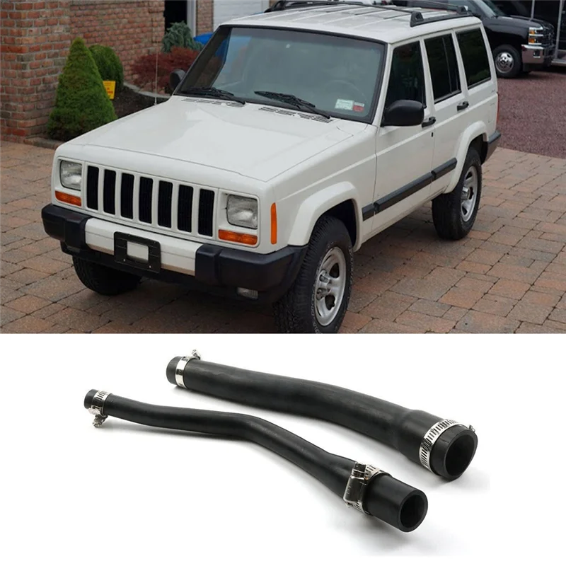 A04E-Tubo di riempimento serbatoio carburante con 4 fascette 52100131AD 52100132AB per Jeep XJ Cherokee 1997-2001