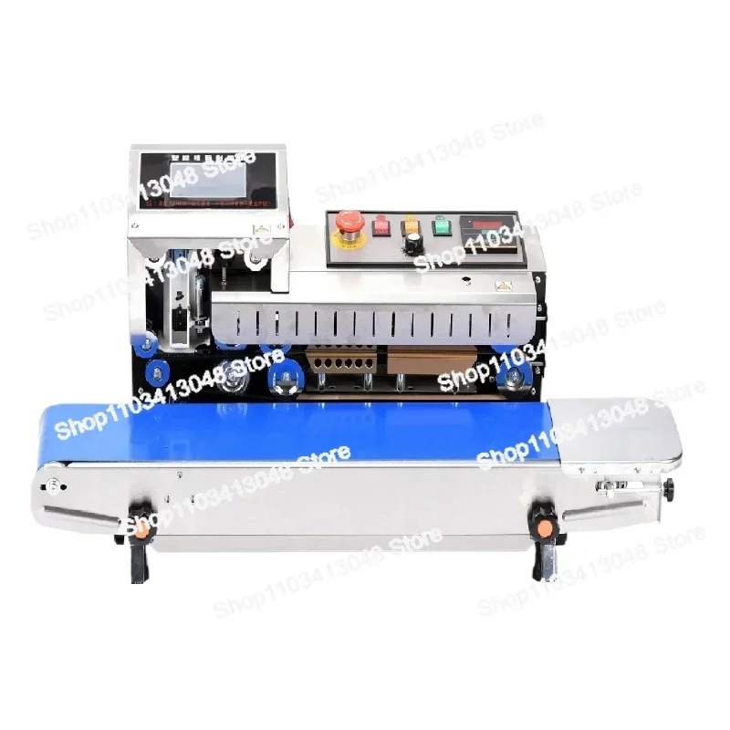 

FR-1600 Spray Code Sealing Integrated Machine Automatic Continuous Bag PE Film Ink Jet Printing Sealer