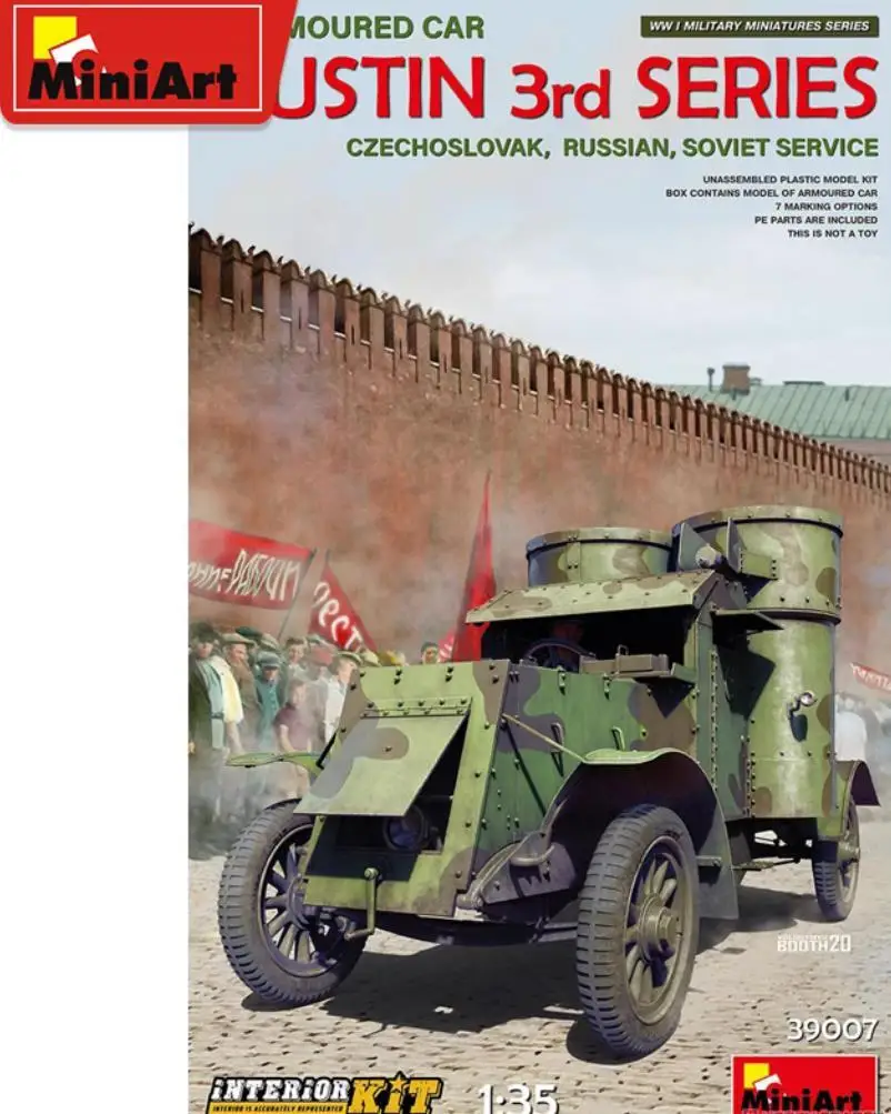 MINIART 39007 1/35 Scale Austin Armoured Car 3rd Series: Czechoslovak, Russian, Soviet Service.Interior Kit