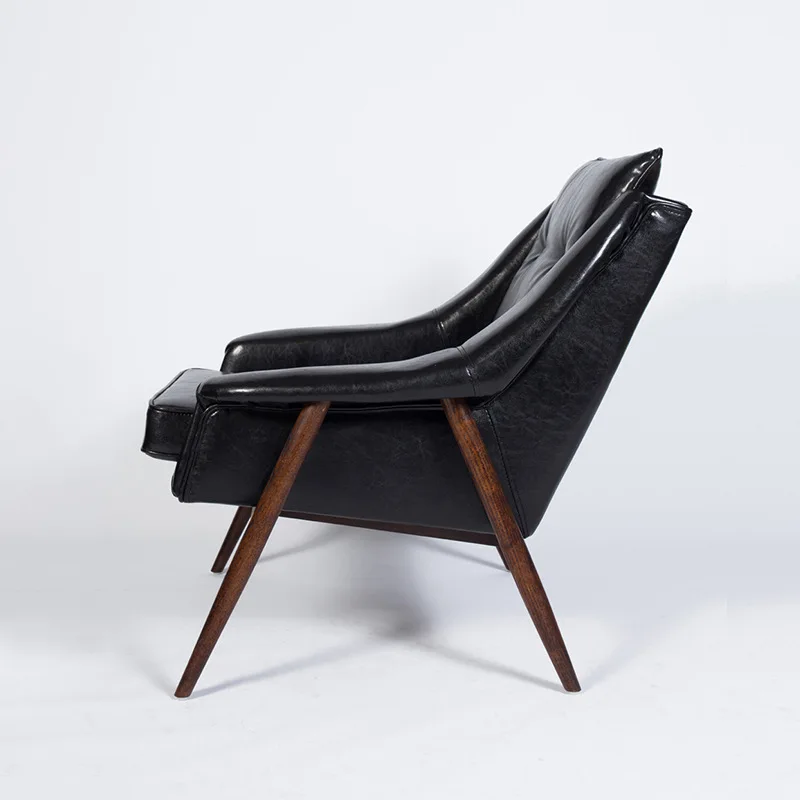 Nordic solid wood single sofa chair