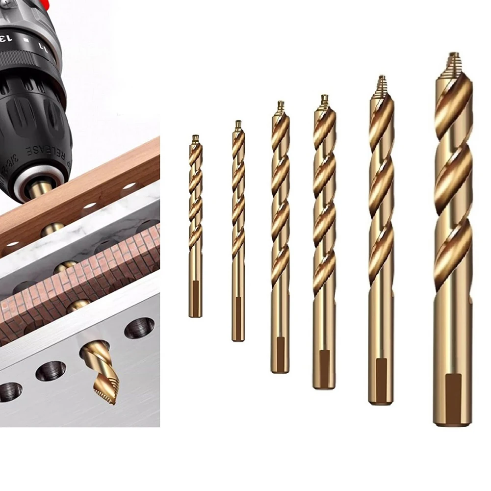 Sleek and Efficient M35 Cobalt Step Drill Bit Collection of 6 Tailored for Optimal Performance on For Stainless Steel