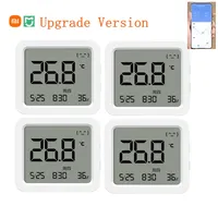 Xiaomi Mijia Bluetooth Thermometer 3 Multi-function Smart Electric Digital Hygrometer Temperature Humidity 3 Work with Mijia APP