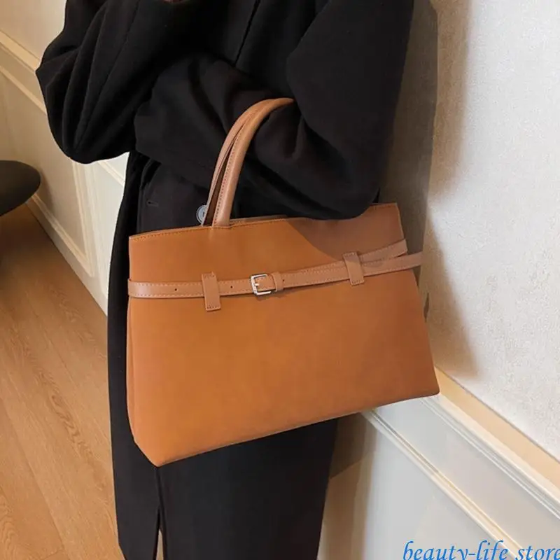 

Fashionable PU Leather Bag for Women Contemporary Handbag with Soft and Large Capacity for Work Shopping and Travel 517D