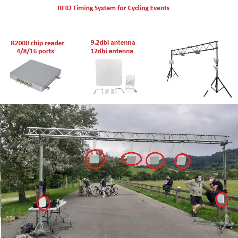active decoder reader for motorcycle race 50km/h compatible with chip transponder with battery