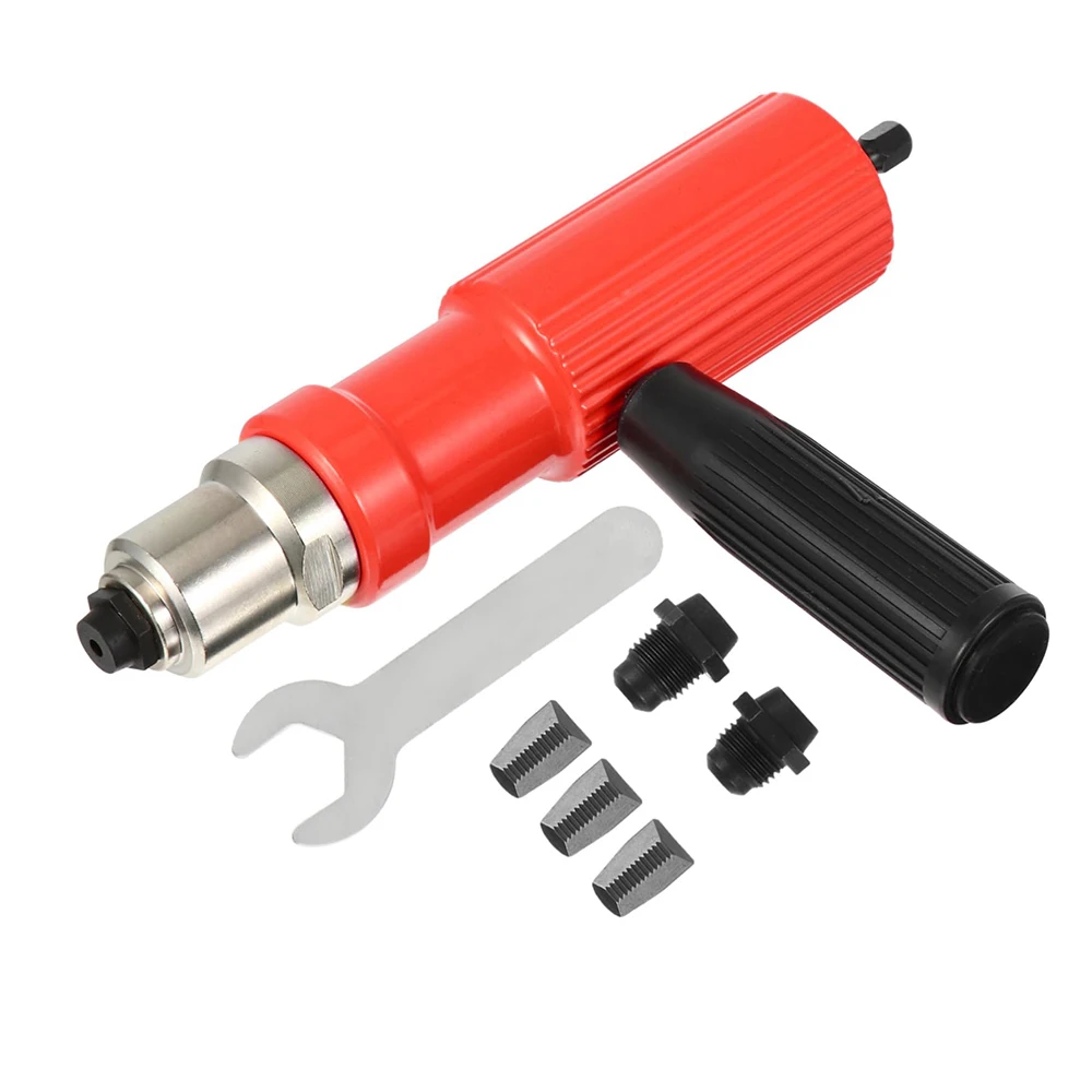 1pc 電動リベットガン DIY 2.2mm〜3.2mm リベットナットガン ドリルビット リベッティングアダプター コードレスリベッター インサートネイルツール アクセサリー