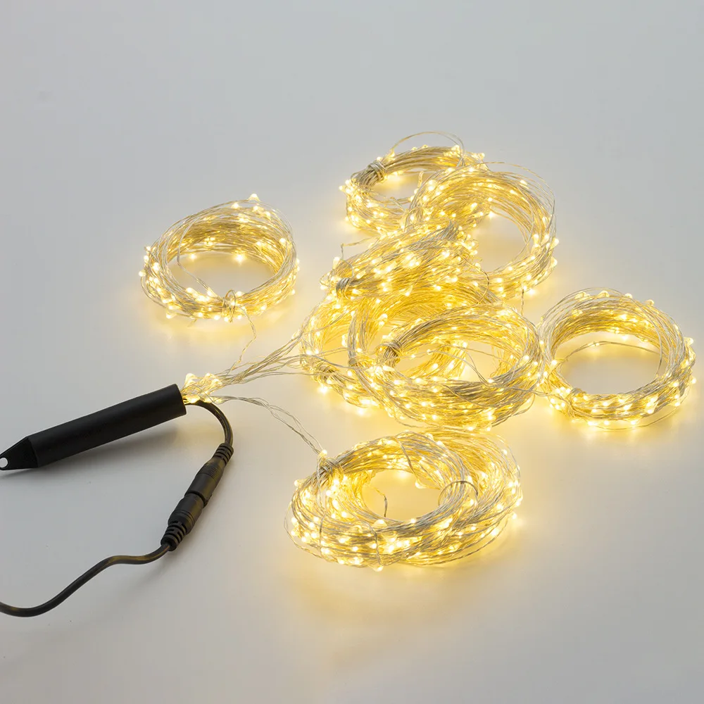 280 LEDs Vines Branch Tree Lights String 9 Strands Copper Silver Wire Fairy String Lights for Christmas Party Holiday Decoration