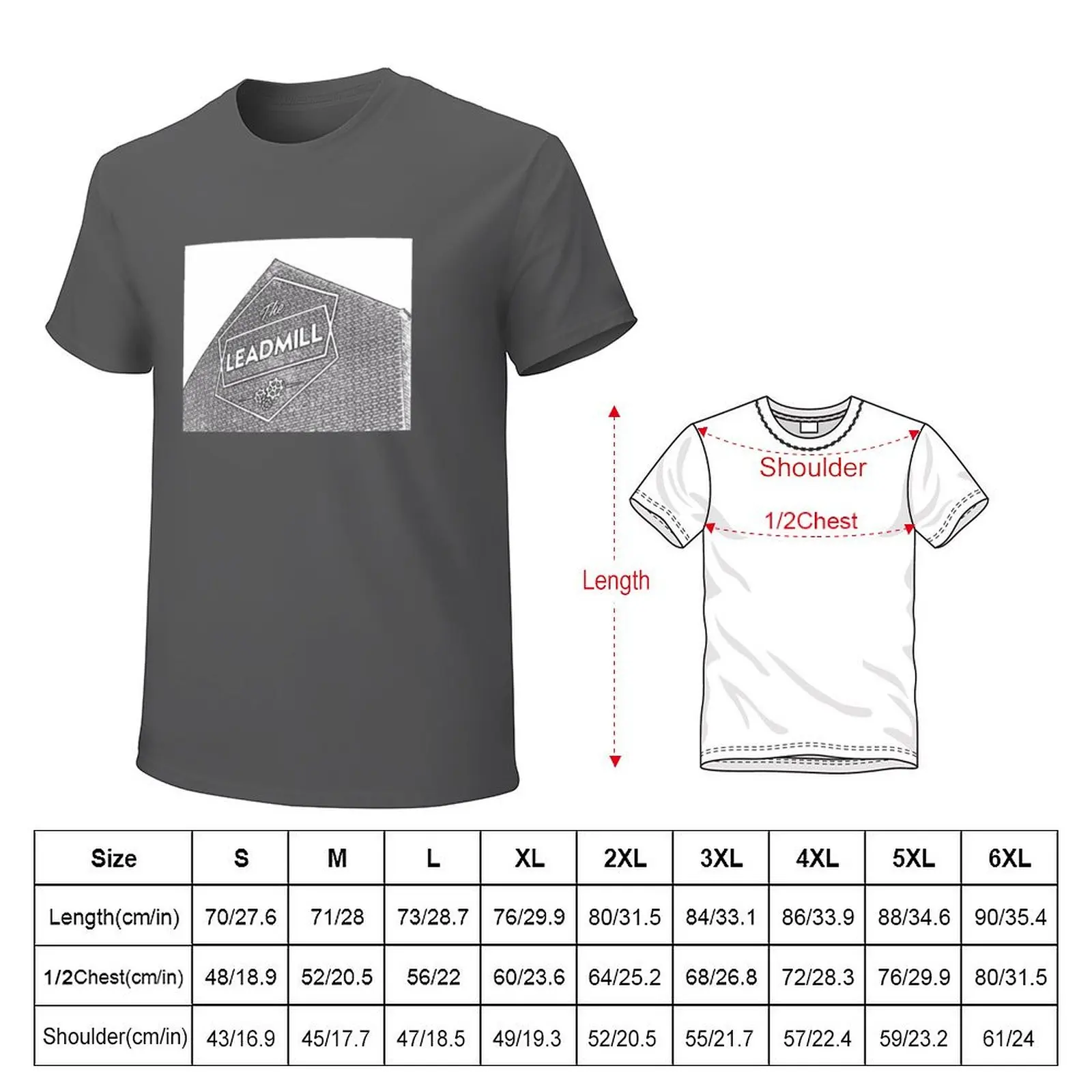 The Leadmill T-Shirt plain summer top mens clothing