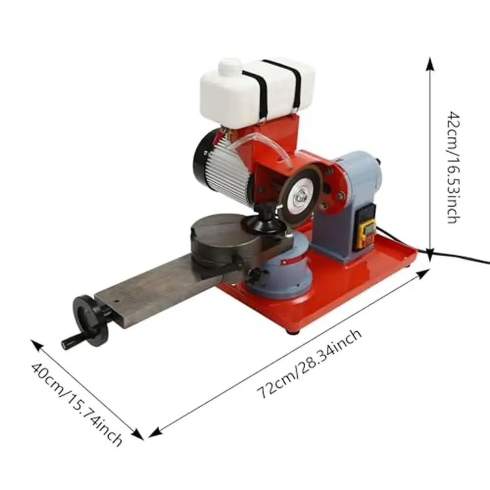 Electric Circular Saw Blade Sharpener 370W 110V Rotary Angle Mill Grinder 2850 RPM Premium Iron Build Pure Copper Motor High