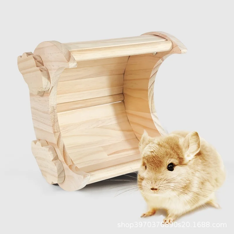 Original wooden house chinchilla supplies honeybug flying squirrel house solid wood warm supplies