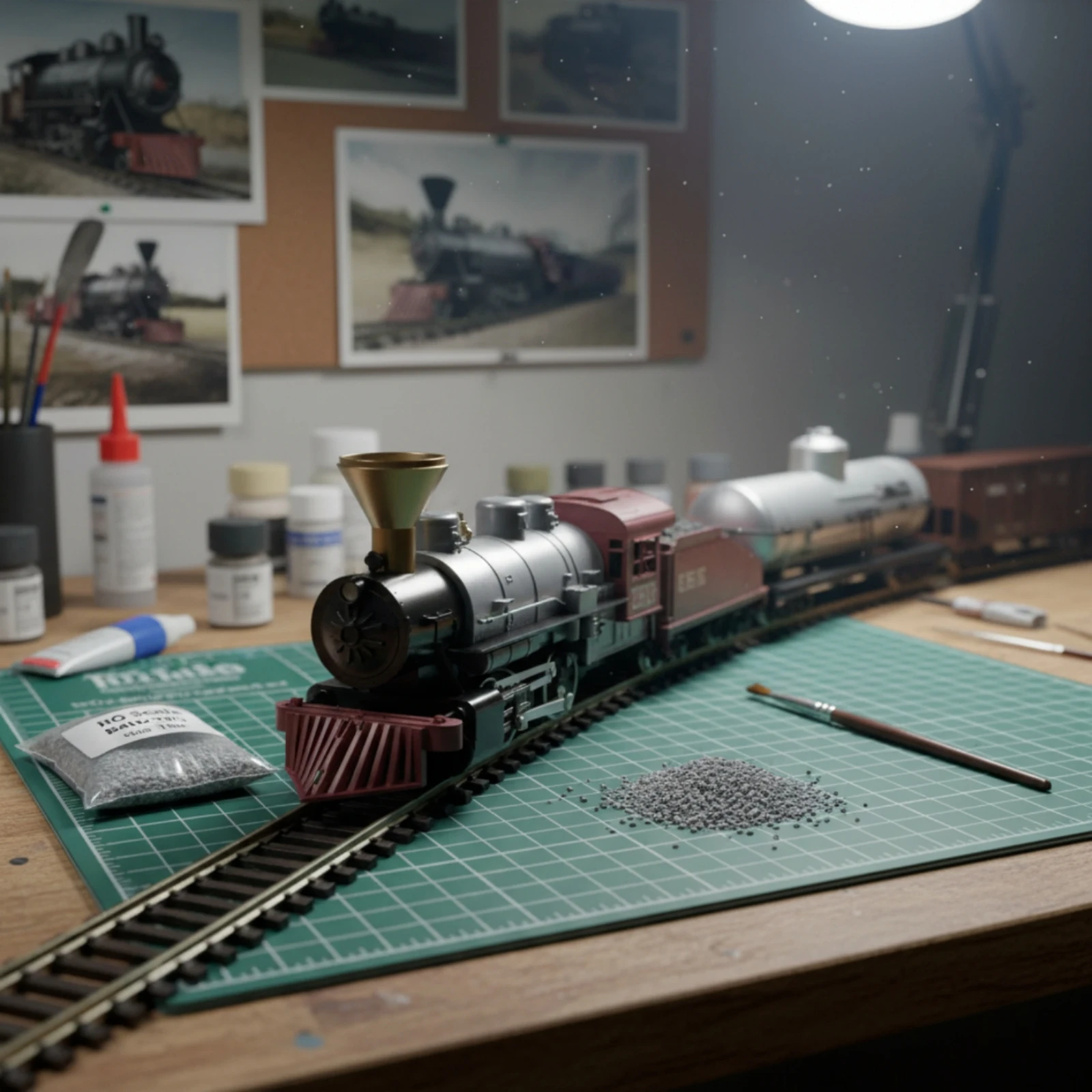 

HO Scale Model Railway Set Miniature HO Scale Steam Locomotive Set DIY Expandable Layout