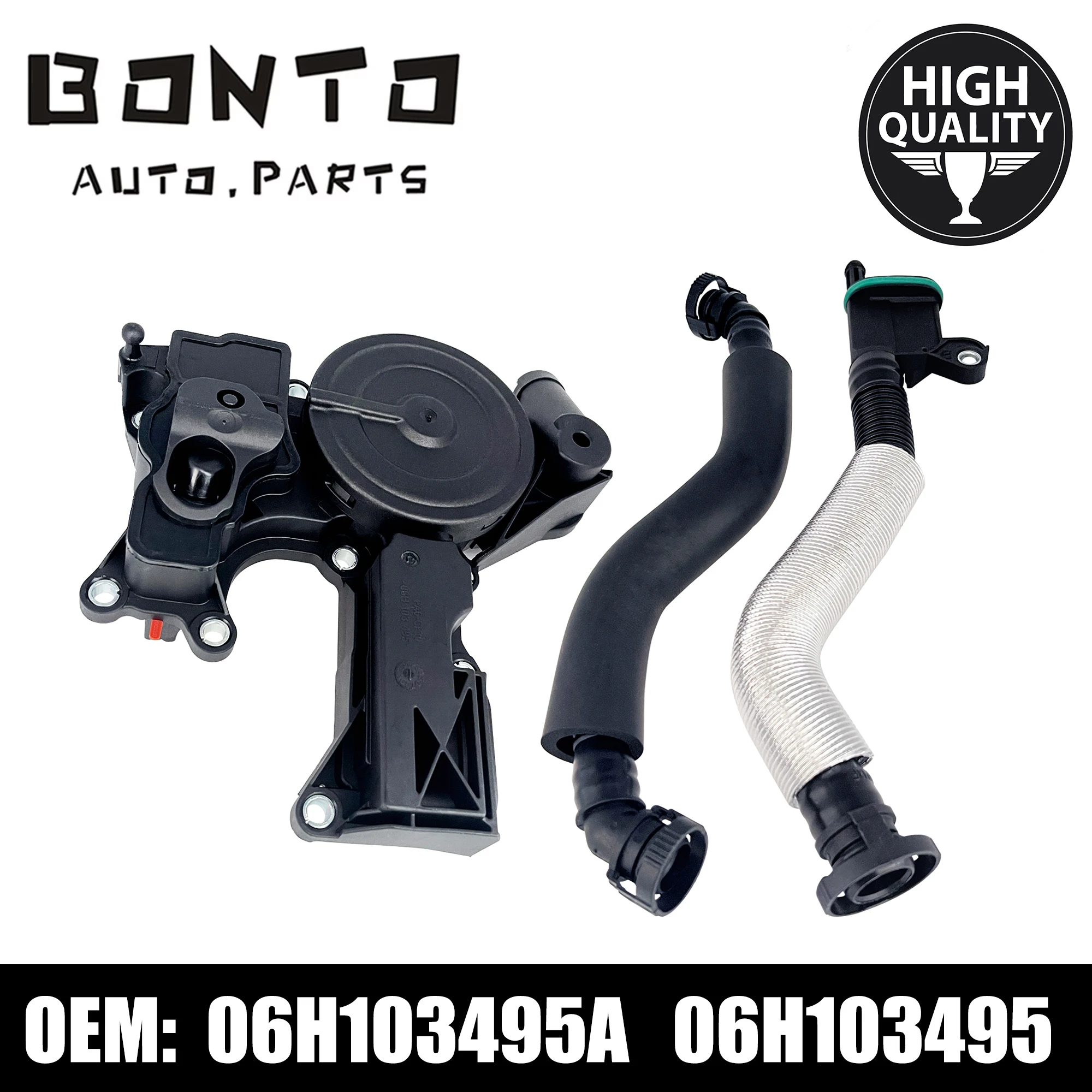 BONTO Oil Separator PCV Valve Assembly For AUDI TT A4 Q5 VW Golf Jetta 1.8 2.0 TSI OEM:06H103495 06H103495A 06J103213C