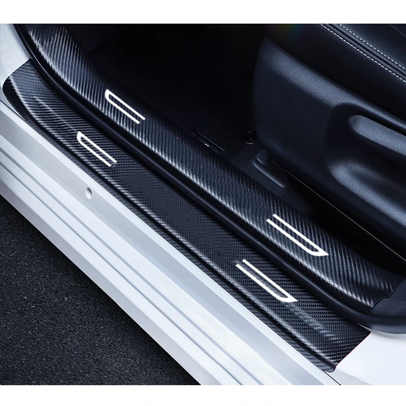 

Коврик для порога автомобильной двери из углеродного волокна, Защитная Наклейка для Nissan Murano Z52 2015 2016 2017 2018 2019 2020 2021 2022 2023 авто