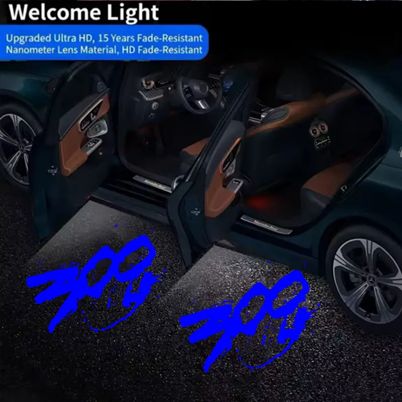 2pcs For Chrysler 200 300 300C Sebring Lancia Thema New LED Car Door Warning Courtesy Projector Ghost Shadow Light Accessories view 3