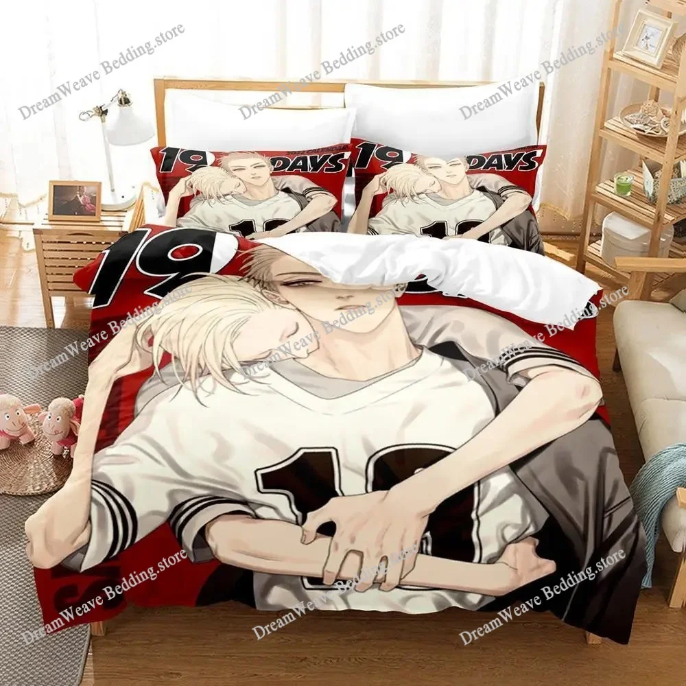

19 Days Bedding Set Single Twin Full Queen King Size Bed Set Adult Kid Bedroom Duvet Cover Sets 3D Printing Anime Bed Sheet Set