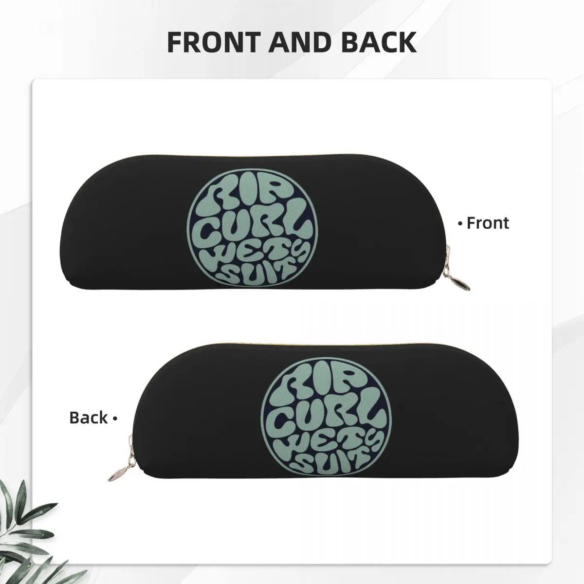 Rip Curl โลโก้ดินสอปากกาผู้ถือเครื่องเขียนความจุขนาดใหญ่กล่องปากกาดินสอกระเป๋าสําหรับชายหญิงโรงเรียน