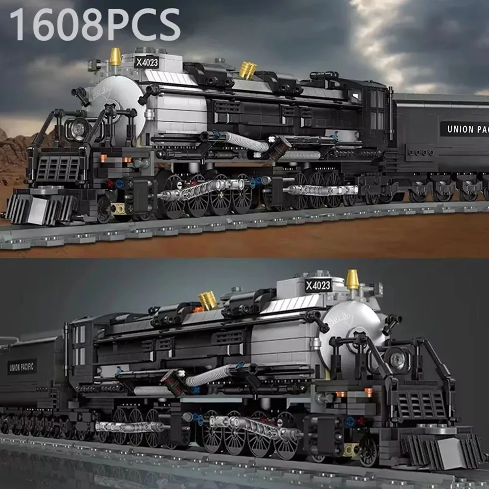 

creative expert The Bigboy Steam Locomotive 1608pcs space moc Building Block model toy gifts Christmas