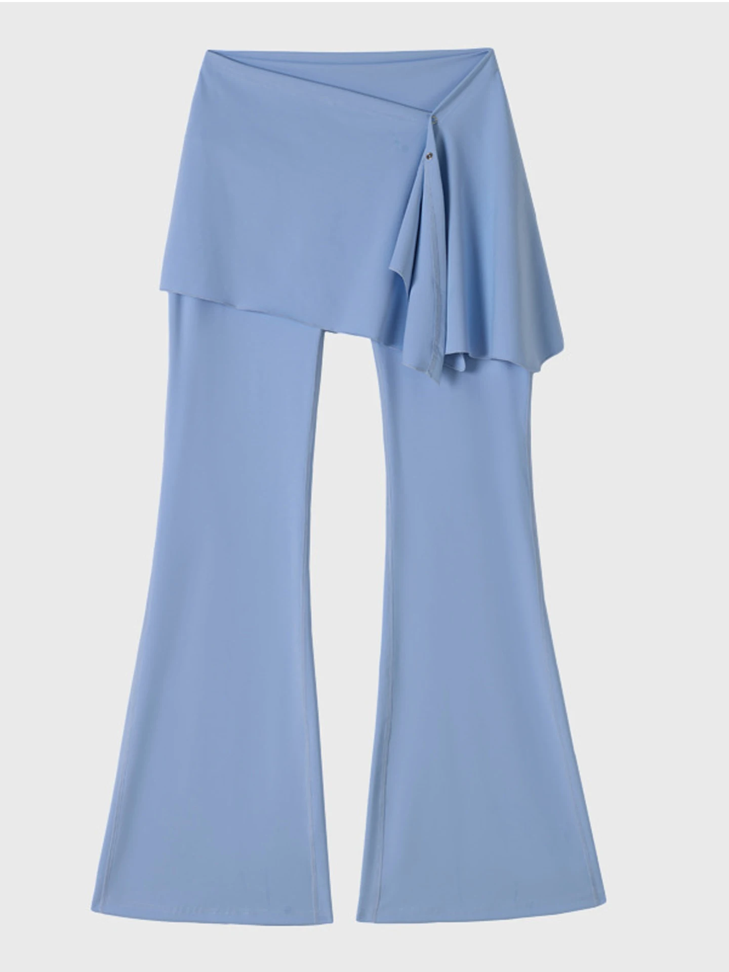 

Blue High Waist Yoga Pants Extended Length Bell Bot Thin Fitn Sportswear Outdoor Wearable Tummy Control Exercise Leggings