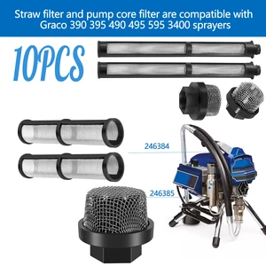 10 schlecht belüftete PCES -Stücke 60 Pces 60 Pluberisierungsplaustroverisierungsmaschinen Malerei Filterfüllung 390 390 490 495 595 3400 10 Hauptverkäufe Graco Airless Battery - №3