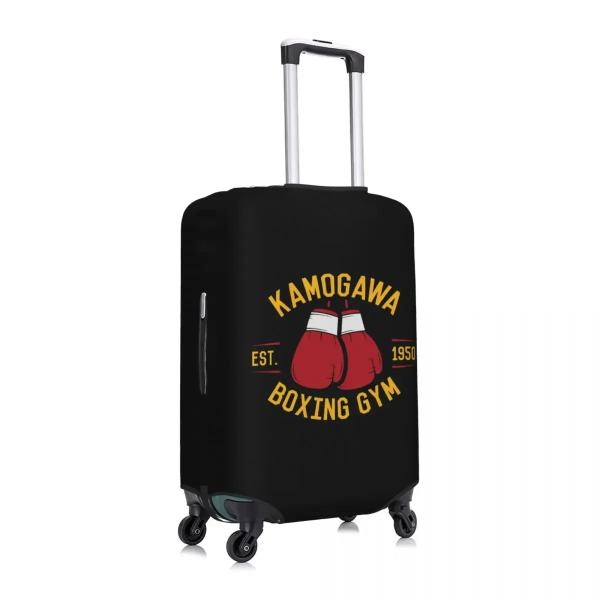 Custom Vintage Kamogawa Boxing Gym Travel Luggage Cover Washable Hajime No Ippo KBG Suitcase  Protector Fit 18-32 Inch