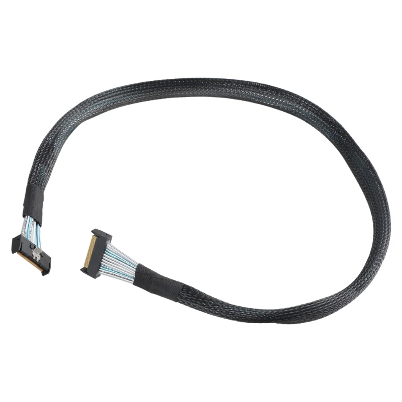 High Speed Server Data Cable MCIO 8i 74P To 2xSFF 8654 4I PCIE 5.0