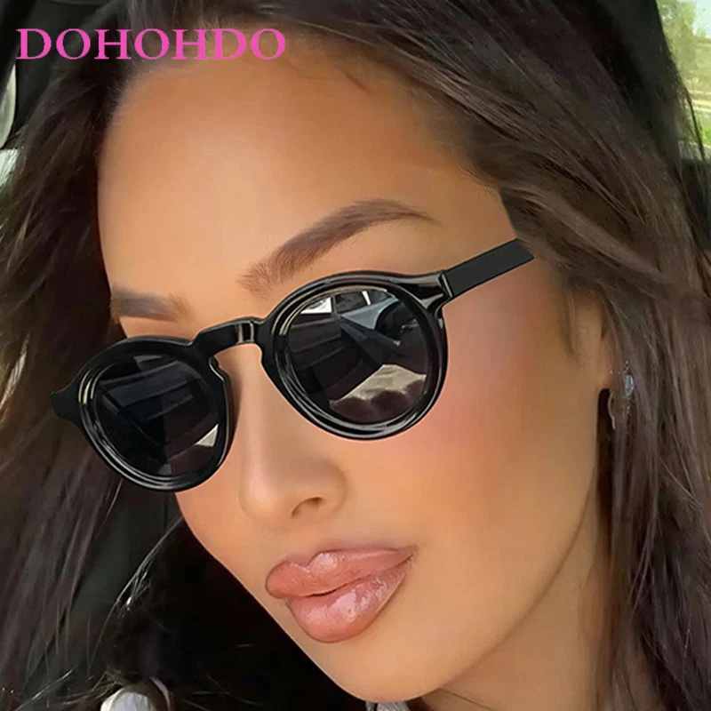 

Fashion Trendy Small Round Frame Women Sunglasses Retro Classic Luxury Eyewear Men Outdoor Driving Shade Sunglasses Unisex UV400