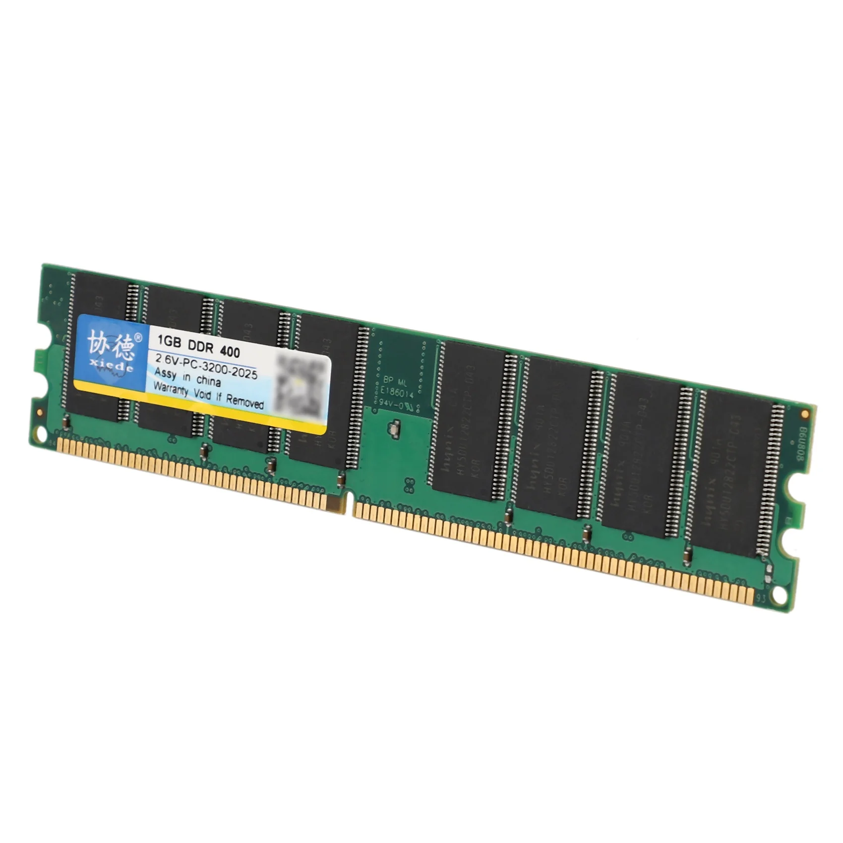 Xiede Desktop Pc Memory Ram Module Ddr 400 1Gb Pc-3200 Ddr1 184Pin Dimm 400Mhz For Amd X004