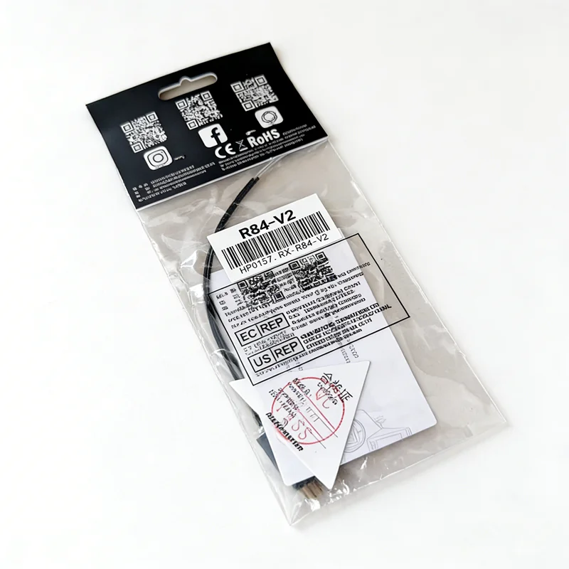 Radiomaster R84 V2 4CH 2.4GHz Receiver, D8/D16/SFHSS Compatible, PWM Output, 4.5-8.4V, 1km Range, 2g, for RC Car/Plane/Drone