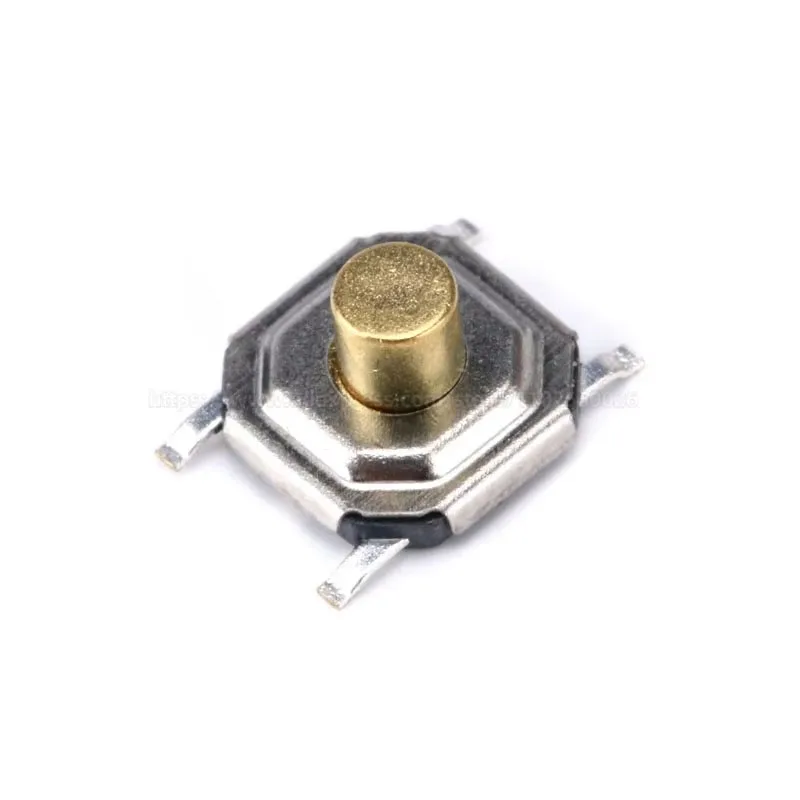 50PCS 4*4*1.5/1.6/1.7/2/2.3/2.5/3/3.5/4.3mm 4Pin SMD SMT Copper Waterproof Tactile Tact Push Button Micro Switch Momentary