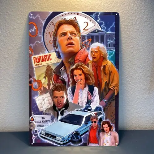 Y1,Back To The Future Movie Metal Poster - Collectable Tin Sign 20x30cm  -aluminum
