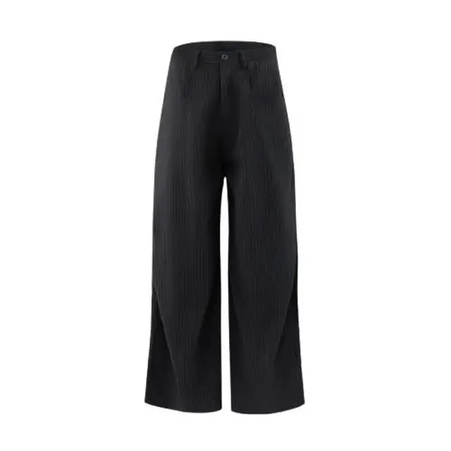 

Washed Casual American Retro Outdoor Loose Leggings Stripe Simple Knife Long Pants Youth Spring Leisure Business Casual Style