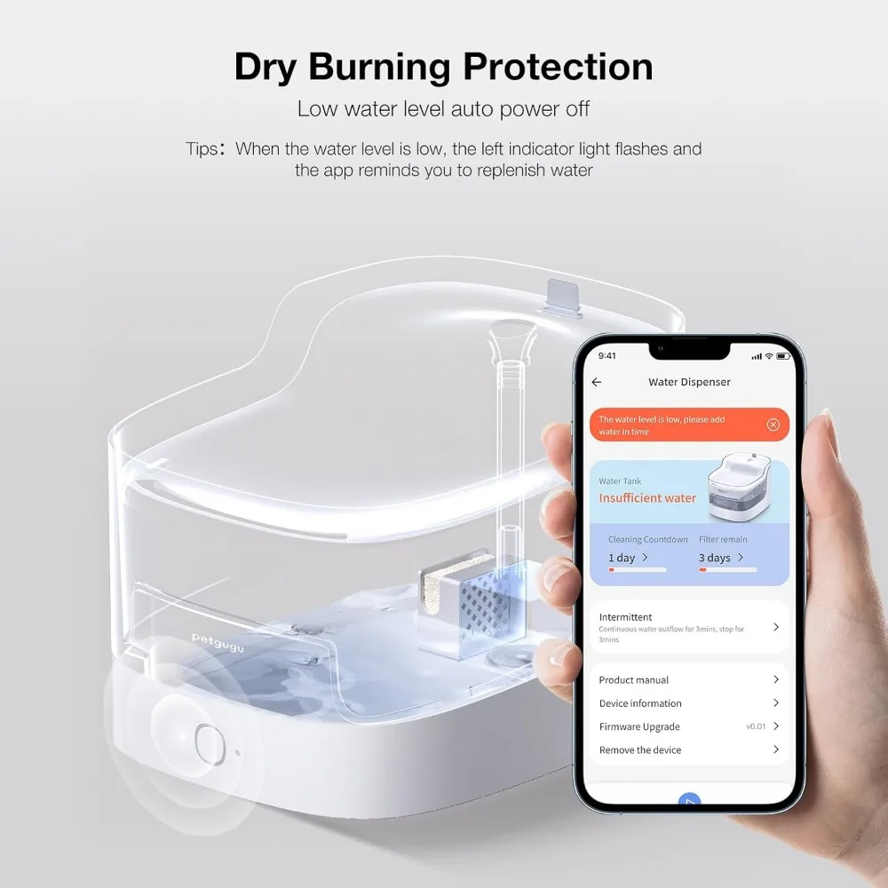 Ultra-Quiet WiFi Pet Fountain with 8-Layer Filter, 2L Capacity for Cats and Dogs